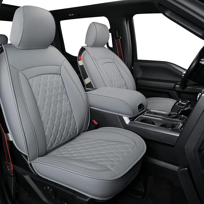 LUCKYMAN CLUB F150 Faux Leather Seat Covers Fit by LUCKYMANCLUB