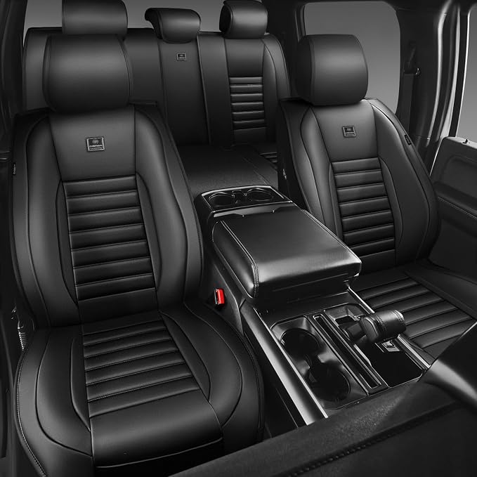 CAR PASS Nappa Leather Car Seat Covers Front Seats, Luxury Seat Protector - Image 2