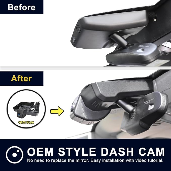 Front 4K & Rear 1080P Dash Cam Custom fit - Image 7