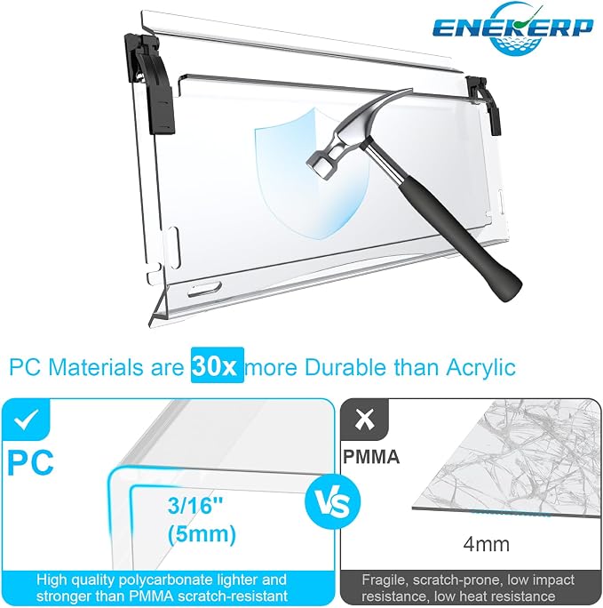 Upgraded Club Car Precedent Windshield, Golf Cart Windshield - Image 4