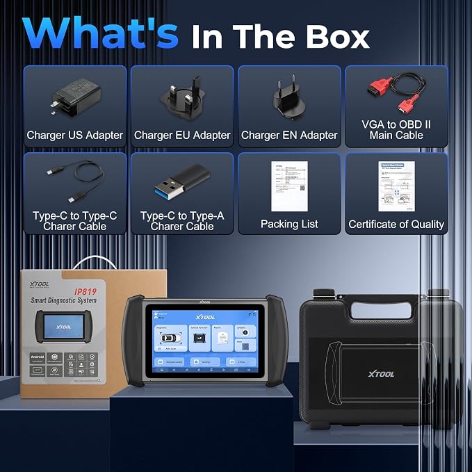 XTOOL IP819 V2.0 Bidirectional Scan Tool, 2025 Upgraded OBD2 Scanner - Image 9