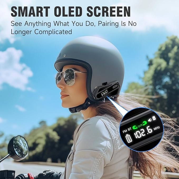 Motorcycle Helmet Bluetooth Headset, C6 Helmet Speakers - Image 7