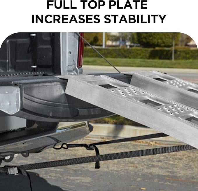 Rockland Foldable Arched Aluminum Loading Ramp, 1500 LBS Loading Capacity - Image 7