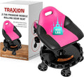 Traxion 400lb Capacity 2-706 Pink Progear Mobile Rolling Gear Seat by TraXionEngineeredProducts