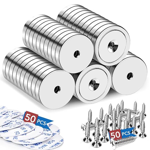 LOVIMAG 50 Pack Strong Magnets, 110 lbs Neodymium Magnets by LOVIMAG