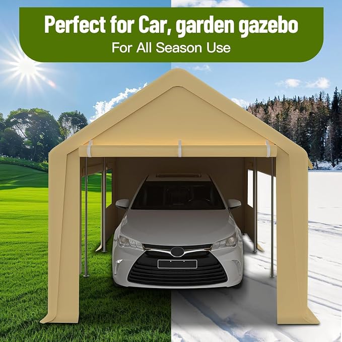 10x20 Ft. Metal Carport Garage - Image 6