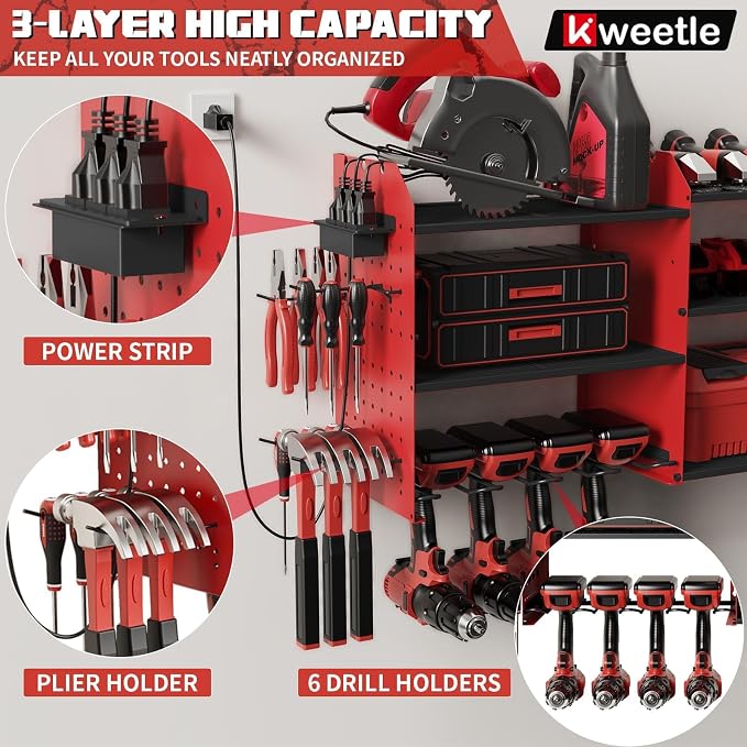 45" Power Tool Organizer Wall Mount - Image 3