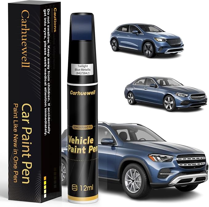 Twilight Blue Metallic Touch Up Paint Compatible by Carhuewell