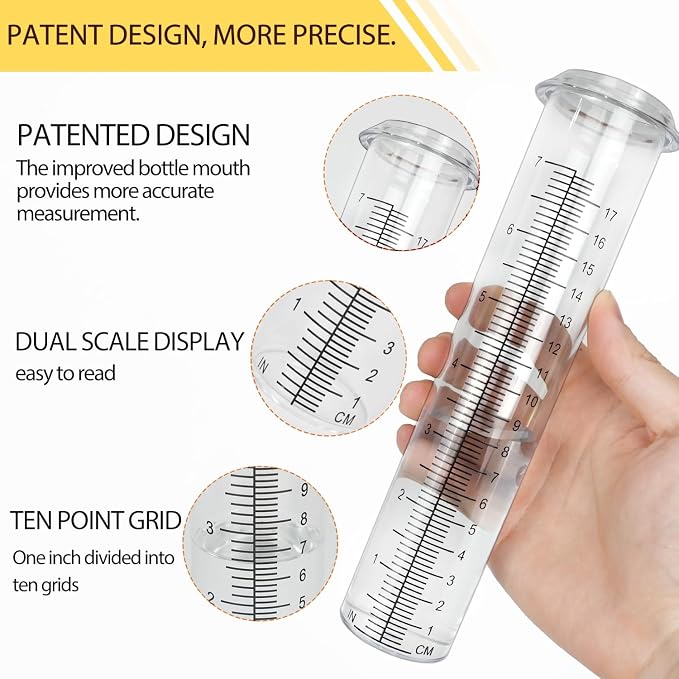 Upgrade Rain Gauge, Detachable Spiral Rain Gauge Outdoor, Rain Measure Gauge - Image 7