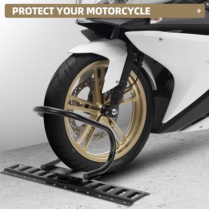 2 Pack E-Track Wheel Chock & Strap Kit|E Track Motorcycle Wheel Chock - Image 5