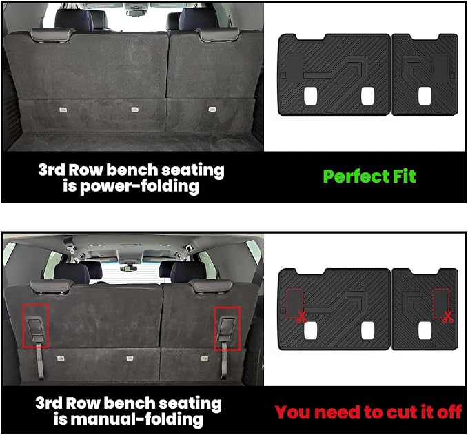 LASFIT Floor Mats & Cargo Liner 2015-2020 & Only 7/8 Seats - Image 3