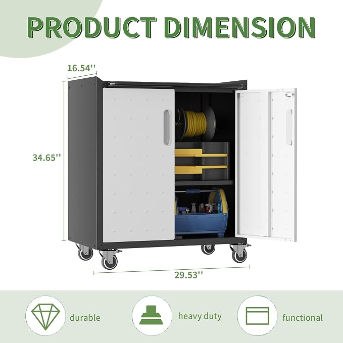 Metal Garage Storage Cabinet - Image 3