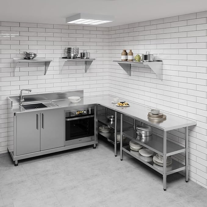 AmGood 36" Long X 16" Deep Stainless Steel Wall Shelf | NSF Certified | - Image 2