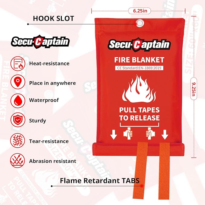 SecuCaptain Emergency Fire Blanket - Image 4