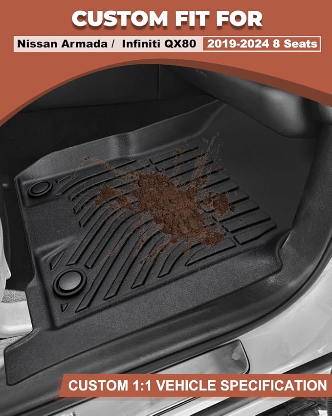 Custom Fit All-Weather TPE Ruber Floor Mats - Image 2