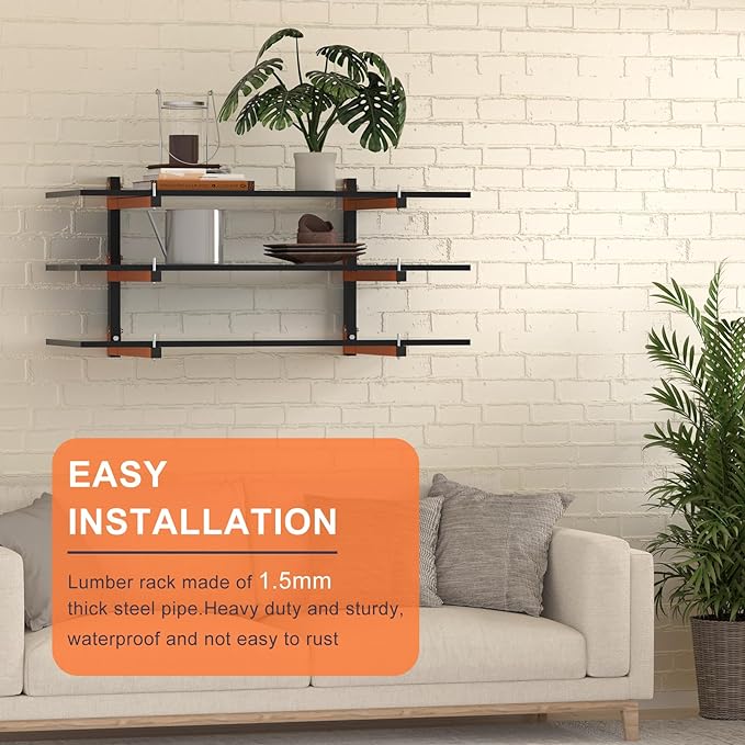 2 Pack Lumber Storage Rack, Heavy Duty Wood Storage Racks - Image 6
