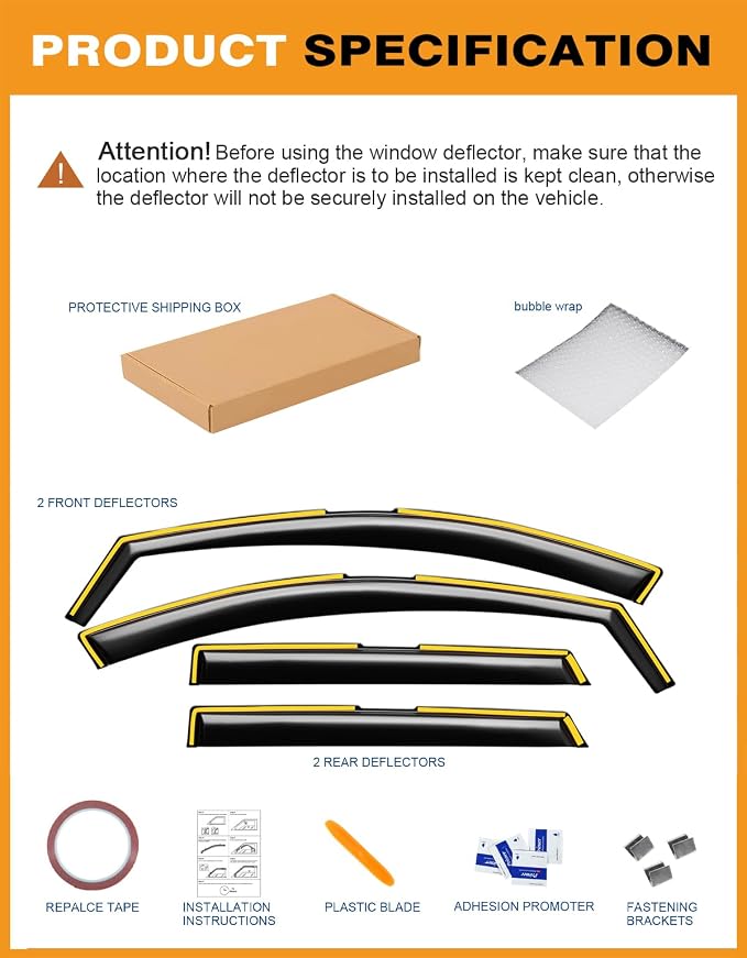 in-Channel Window Rain Guards Fit - Image 7