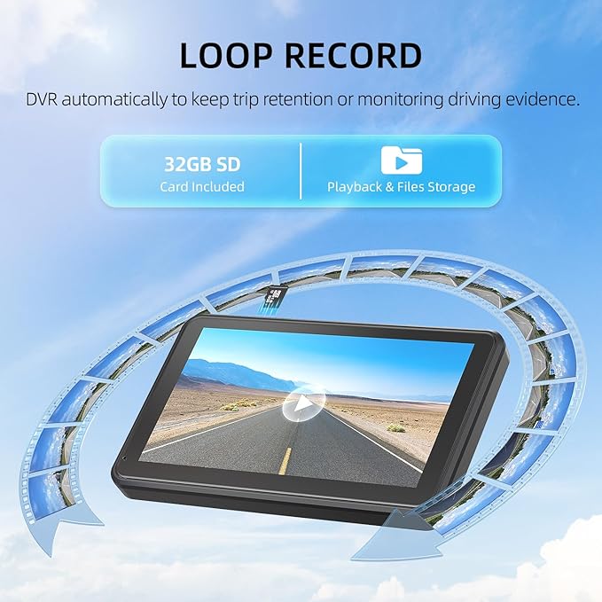 eRapta Magnetic Solar Wireless Backup Camera: HD1080P 7” Touchscreen Portable - Image 3