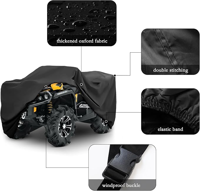 XYZCTEM Premium ATV Cover, 210D Oxford Fabric Protection Against Water - Image 4