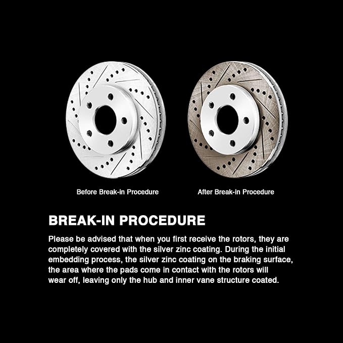 Power Sport Fit 2006-2009 Hyundai, Amanti PowerSport Full Kit Brake Rotors - Image 2