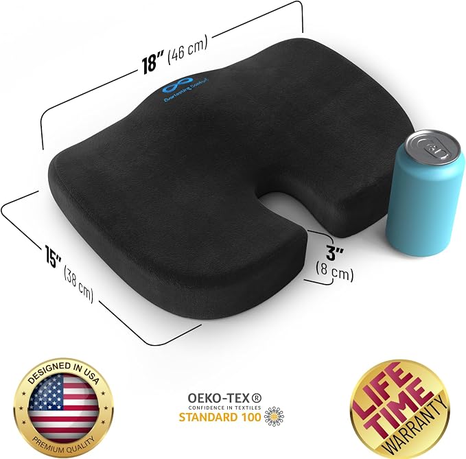 Everlasting Comfort Doctor Recommended Memory Foam Seat Cushion - Image 3