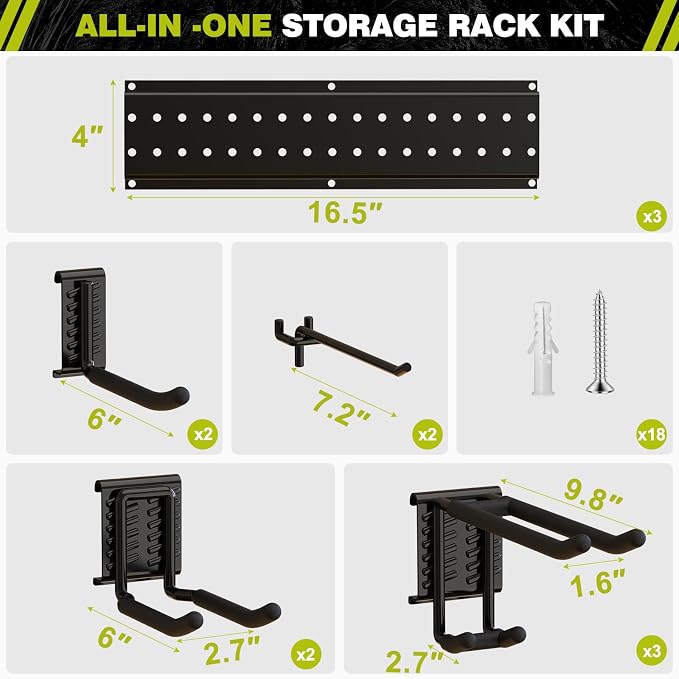 Garage Tool Organizer Wall Mount 49.5inch - Image 7