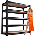 72" H*46'' Storage Shelves 2500lbs Garage Shelving Adjustable Heavy Duty Garage by FFVVGH