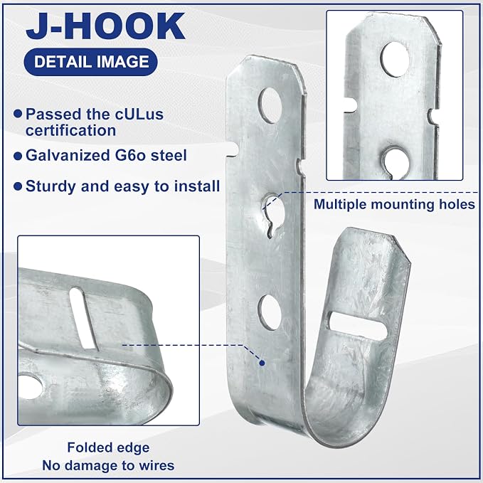 Gisafai Cable Support J Hook, Cable Hooks - Image 3