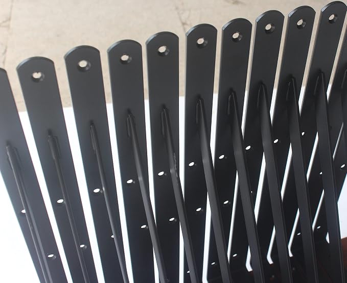32 Pack L14 x H 10" Black Heavy Duty Shelf Brackets - Image 7