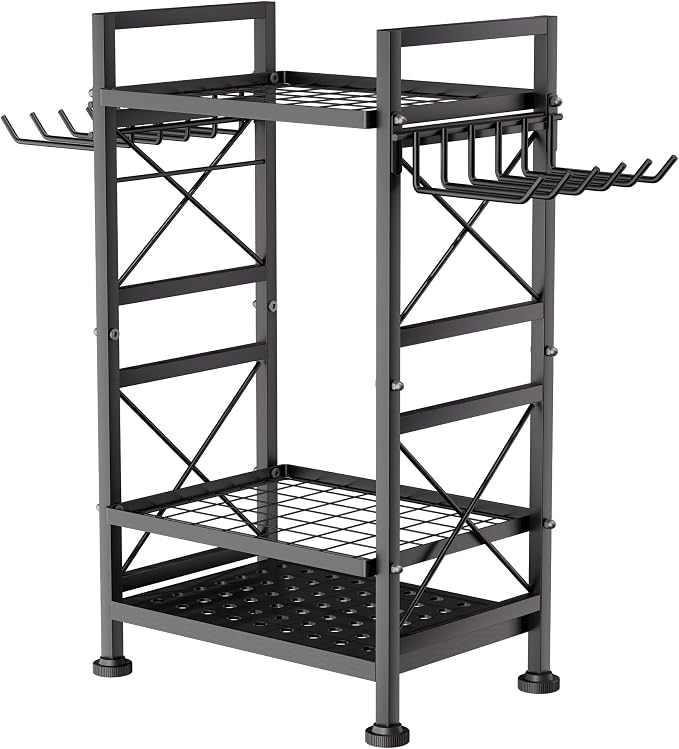 GIOTORENT 3 Tier Metal Garden Tool Organizer - Image 8