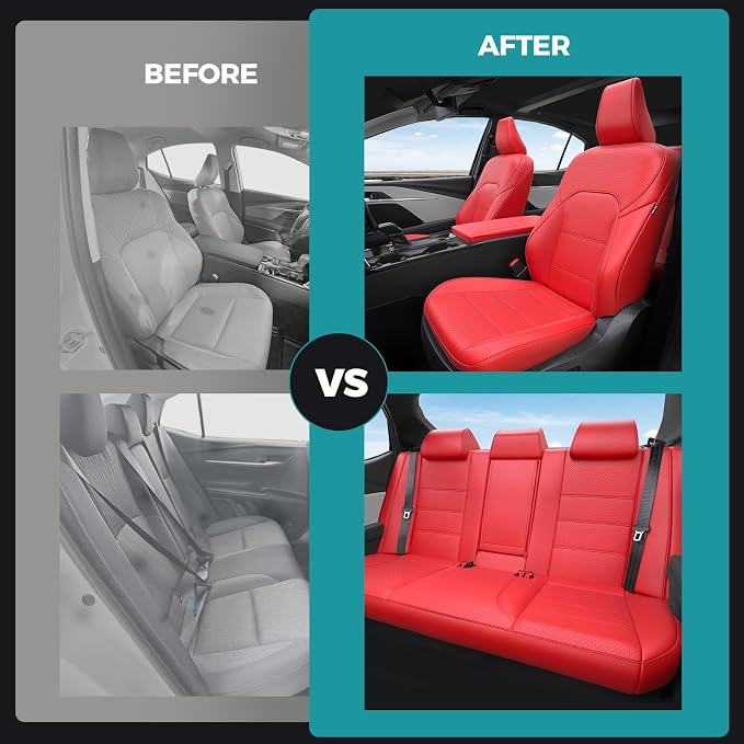 Leather Seat Covers for Toyota Camry 2025 LE SE Hybrid - Image 6