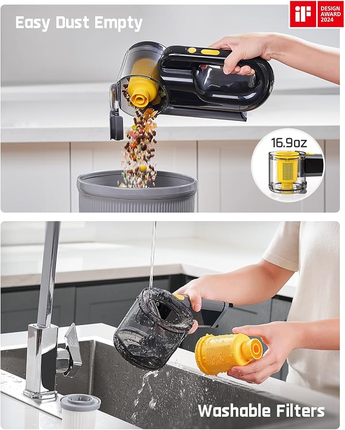 Fanttik Fold V10 APEX Pivot Cordless Car Vacuum, 17000Pa Handheld Vacuum - Image 6