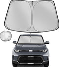 Windshield Sun Shade for 2020-2025 Kia Soul Foldable Sun Sunshade for Car Front by Fonowka