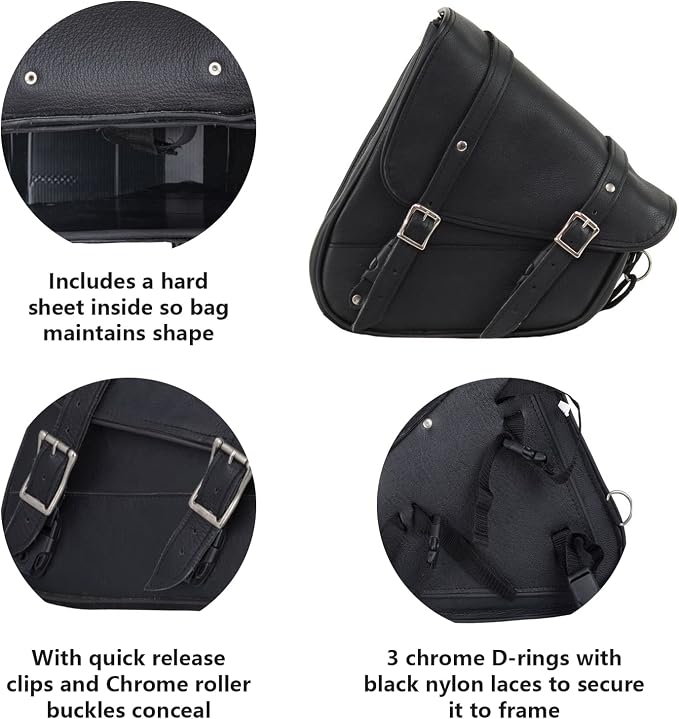 GARGOYLE BELLS Premium Naked Leather Swing Arm Bag - Image 2