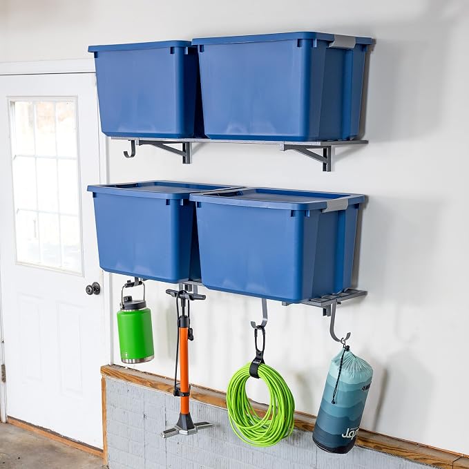 StoreYourBoard 2-Pack Heavy Duty Wall Shelves – Wall-Mounted Garage Storage - Image 3