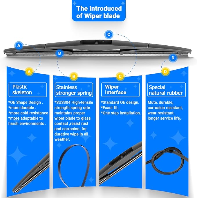 Windshield Wiper Blade Set Replacement - Image 6