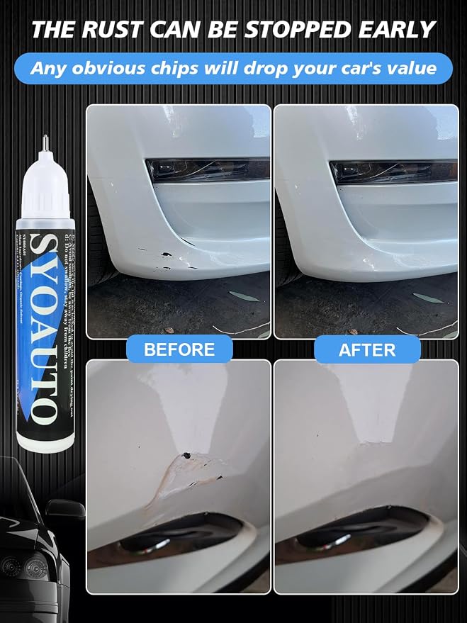 SYOAUTO White Touch Up Paint for Cars - Image 5