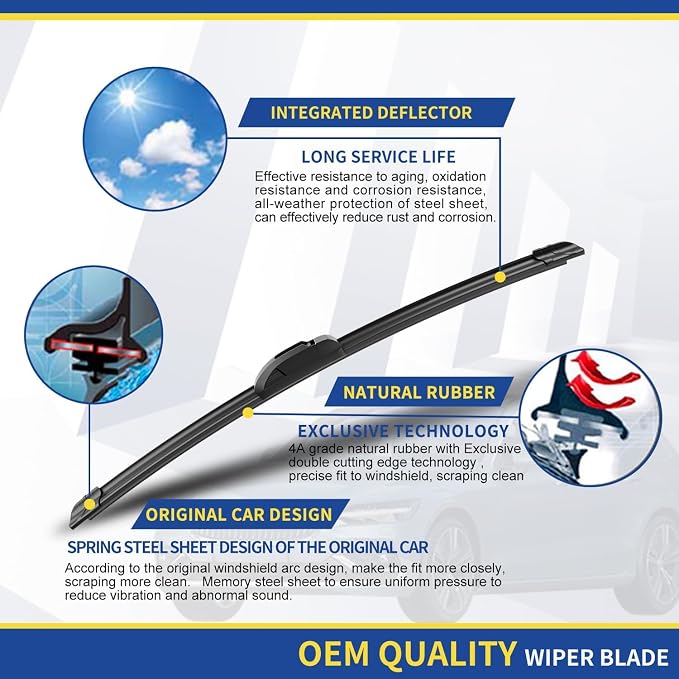 3 wipers Replacement for 2013 2014 2015 2016 Mazda CX-5 Original Equipment - Image 4