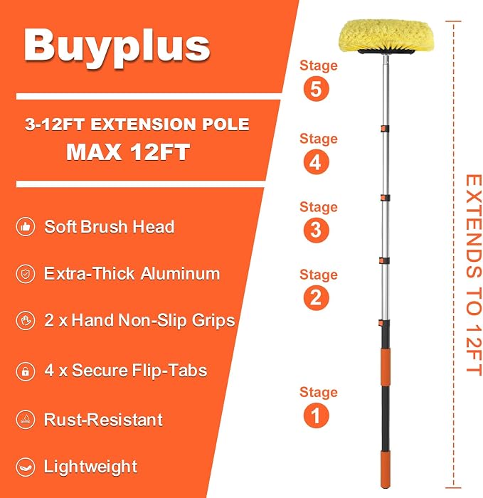 Buyplus 12FT Car Wash Brush - Image 7