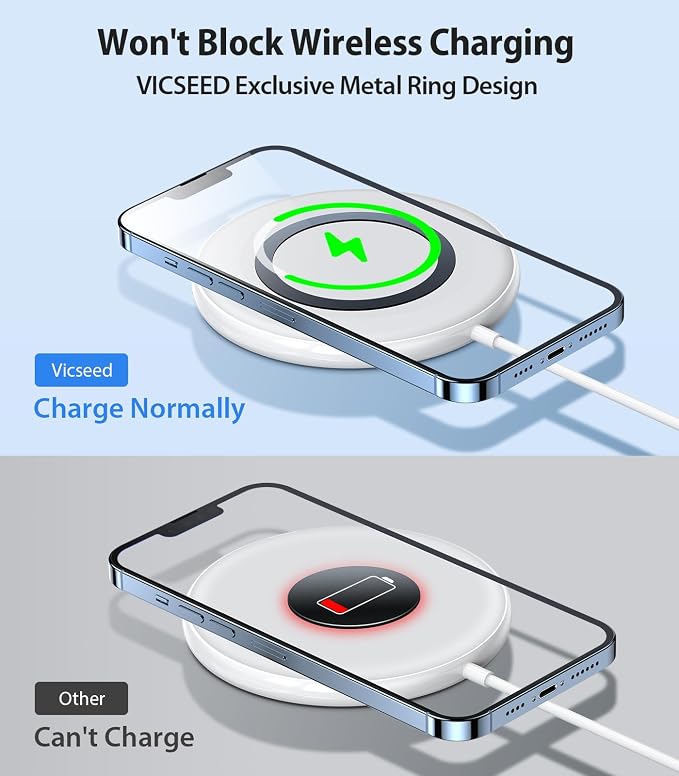 VICSEED for MagSafe Car Mount Magnetic Phone Holder for Car Vent 360 Adjustable - Image 8