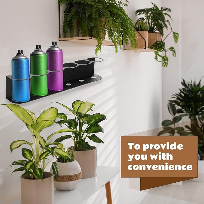 Therwen 2 Pcs 6 Holes All Purpose Steel Spray Bottle Holder Heavy Duty Can - Image 6