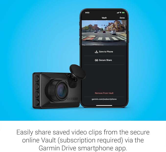 Garmin Dash Cam™ X110, Compact 1080p HD Dash Cam - Image 6