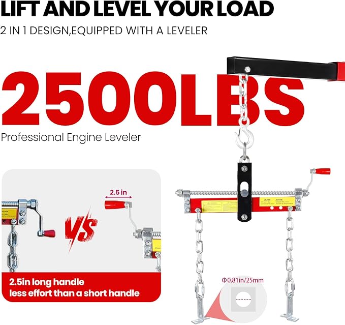 2.5 ton Engine Lift Cherry Picker - Image 7