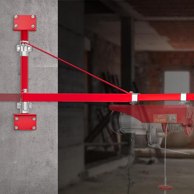 VEVOR Wall Mount Jib Crane, 1320 lbs Max Load Capacity Electric Scaffolding Lift - Image 8