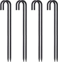 VVOKGO Rebar Stakes 24 Inch J Hook Heavy Duty Ground Anchors, 3/8 Inch Diameter by VVOKGO
