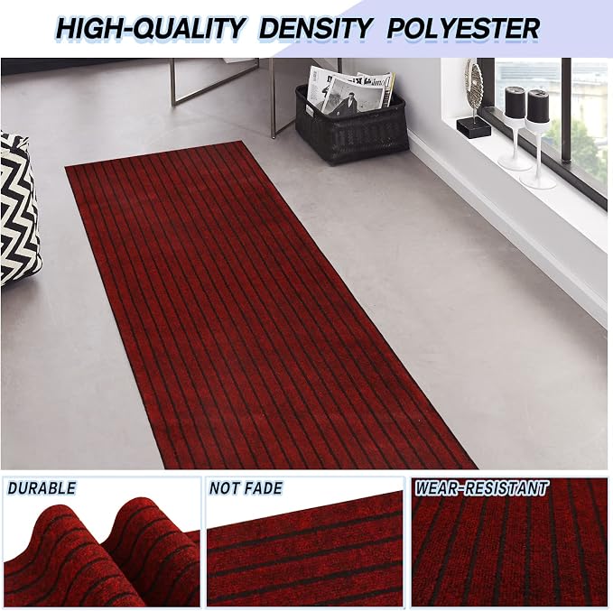 Custom Size Backed Non-Slip Area Rugs Runner, Easy Clean, Waterproof Runner - Image 2