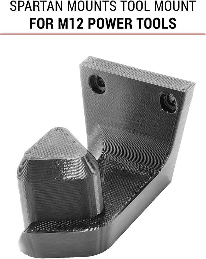Spartan Mounts Wall Hook for Milwaukee M12 Tools Left - Image 2