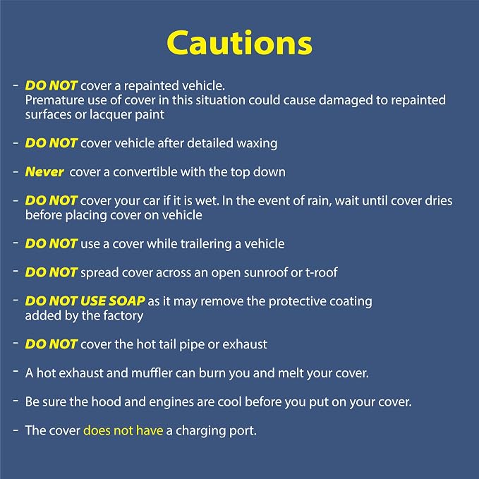 5 Layer Car Cover for Cadillac Series 62 1940-1956 Coupe 2-Door Sedan 4-Door - Image 5