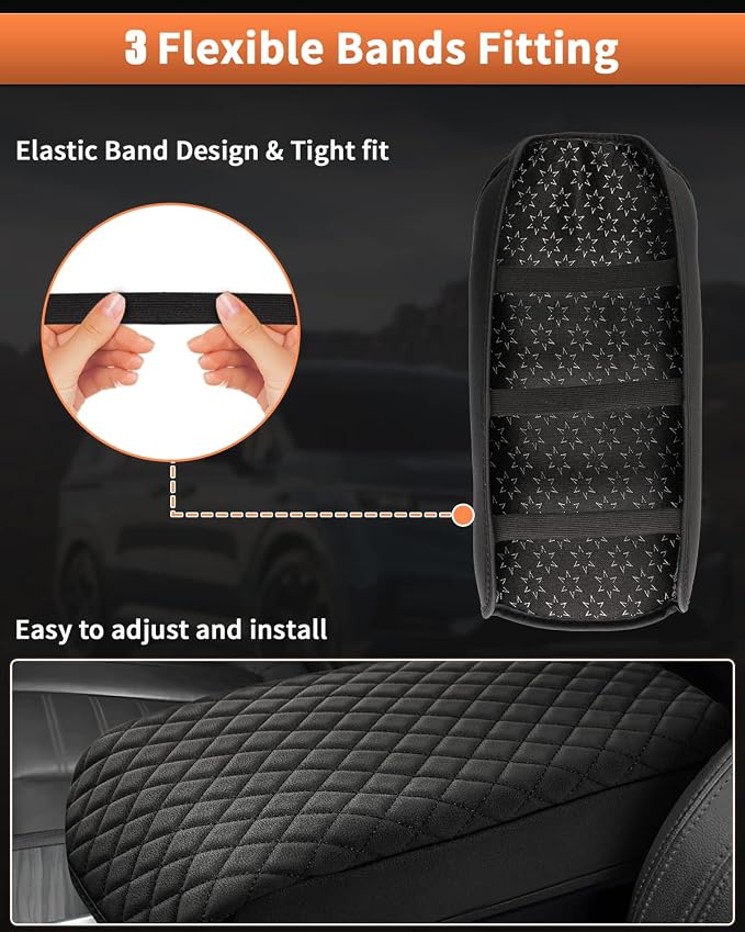 Shademax BMW X3 Center Console Cover, Armrest Cover Cushion Pad - Image 7