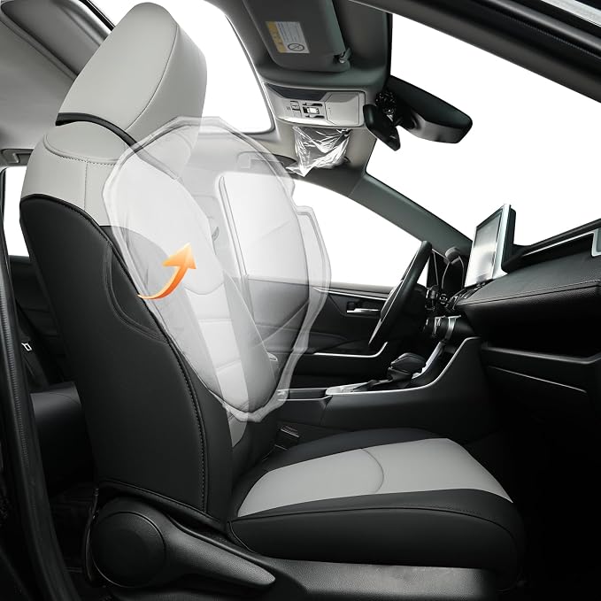 RISINGSTAR Rav4 Hybrid Seat Covers, fit 2019-2025 Toyota Rav4 Hybrid LE - Image 2